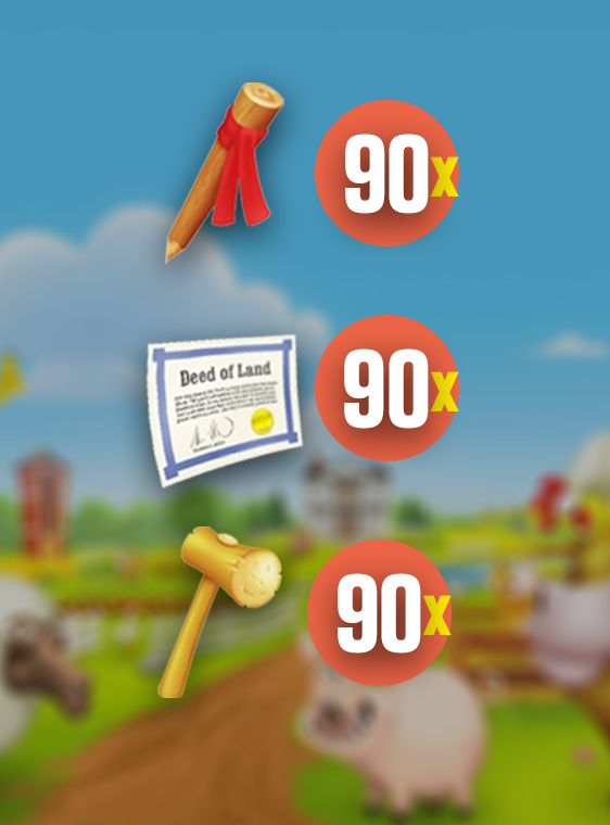 Hay Day 90x Arazi Malzemesi
