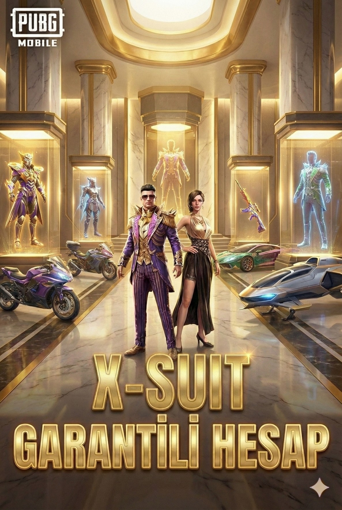 PUBG Mobile X-Suit Random Hesap